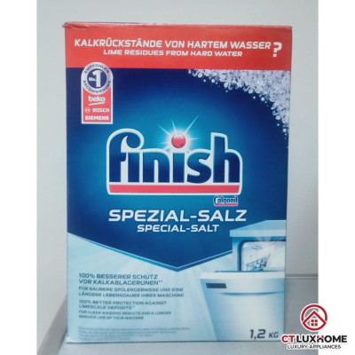 Muối rửa chén bát Finish 1,2kg kèm túi zip 