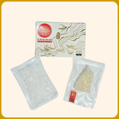 Tổ Yến Tinh Chế Sợi Ngắn Yến Sào Hoàng Kim - 100% Nguyên Chất, Siêu Tiết Kiệm (Hộp 3g/5g/ 50g/100g)