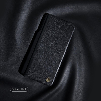Bao da cho Samsung Galaxy Z Fold6 (Fold 6 5G) hiệu Nillkin Qin Pro Leather(chống sốc, có khe để bút)- Hàng chính hãng
