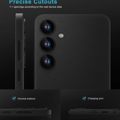 Ốp lưng nhám chống sốc siêu mỏng 0.3mm cho Samsung Galaxy S24 Plus hiệu Memumi có gờ bảo vệ camera - Hàng nhập khẩu
