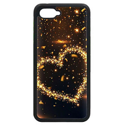 Ốp lưng cho Oppo Realme C1 nền tim vàng 1 - Hàng chính hãng