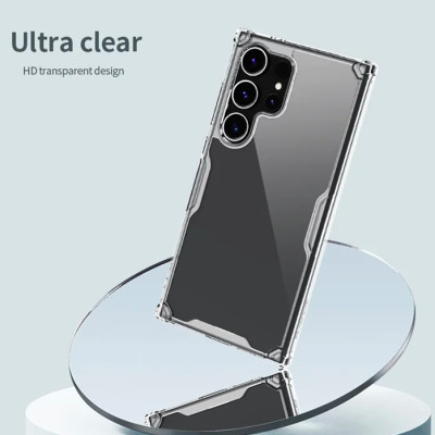 Ốp lưng TPU chống sốc cho Samsung Galaxy S25 Ultra / S25 Plus / S25 / S24 / S24 Plus / S24 Ultra hiệu Nillkin Nature TPU Pro Case (chống chịu mọi va đập bảo vệ các góc, siêu mỏng chỉ 0.6mm) - hàng nhập khẩu