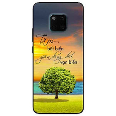 Ốp lưng in cho Huawei Mate 20 Pro Mẫu Tâm Bất Biến