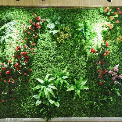 Thảm cỏ xoong, tai chuột giả - Kích thước 40 x 60 cm - Cây giả, hoa lụa Decor trang trí nhà cửa