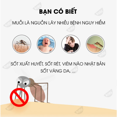 Xịt Tinh Dầu Đuổi Muỗi Sả Chanh Kobi Giúp Chống Muỗi, An Toàn Cho Bé   - 100ml