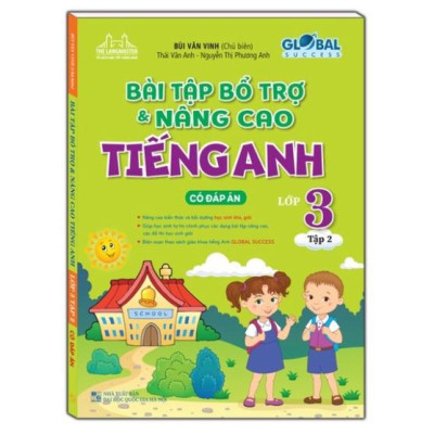 ` Sách - Combo Bài tập bổ trợ và nâng cao tiếng anh lớp 3 - tập 1 + 2 (có đáp án) - GLOBAL SUCCESS