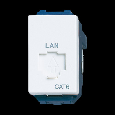 Ổ mạng Cat6 Panasonic WEV-24886SW dòng Wide - Hàng chính hãng