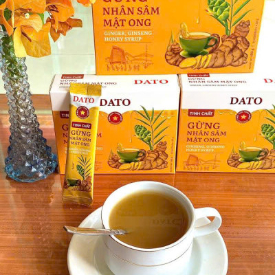 Tinh Chất Gừng Nhân Sâm Mật Ong DATO. Không chất bảo quản, giảm ho, cảm, làm ấm cơ thể, tăng sức đề kháng