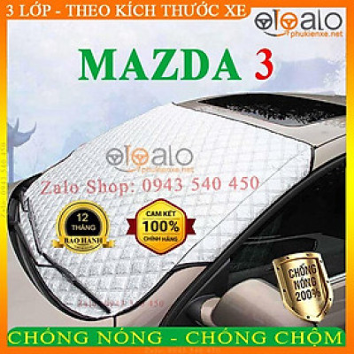 Bạt Phủ Ô Tô Mazda 3 Cao Cấp 3 Lớp Chống Nắng Nóng Chống Nước Chống xước