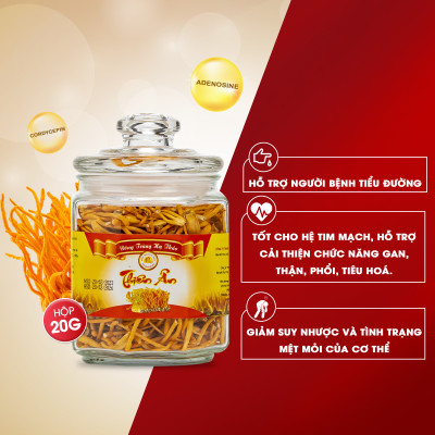 Đông Trùng Hạ Thảo Sấy Thăng Hoa Thiên Ân - Hũ 20g