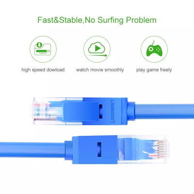 Ugreen UG11206NW102TK 20M Màu xanh Cáp mạng LAN CAT6 UPT - HÀNG CHÍNH HÃNG
