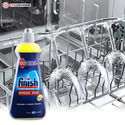 Nước làm bóng Finish 400ml dùng cho máy rửa bát - Hàng chính hãng 