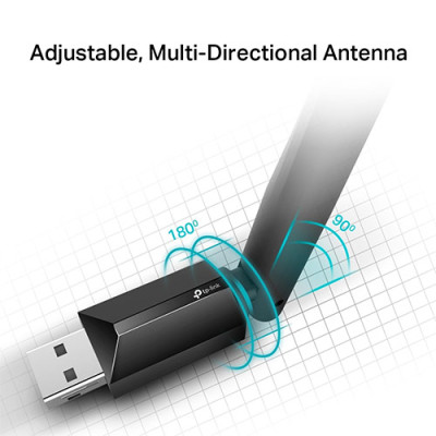 USB Wifi AC600 TP-Link băng tần kép Archer T2U Plus - Hàng chính hãng