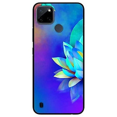 Ốp lưng dành cho Realme C21Y - C25Y mẫu Sen Xanh Tím