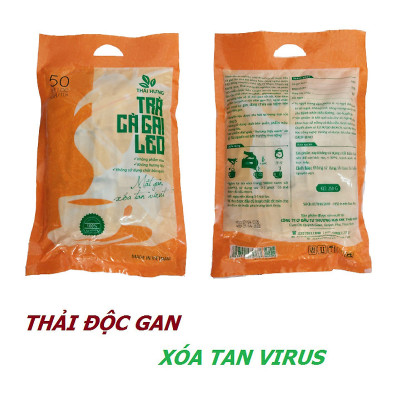 Trà Cà Gai Leo Thái Hưng 50 túi lọc - Mát gan thanh nhiệt, giải độc, giảm mụn nhọt (250g)