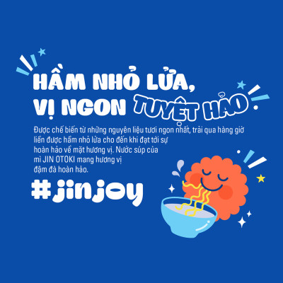Combo 6 Ly Mì Jin Không Cay Ottogi 65g