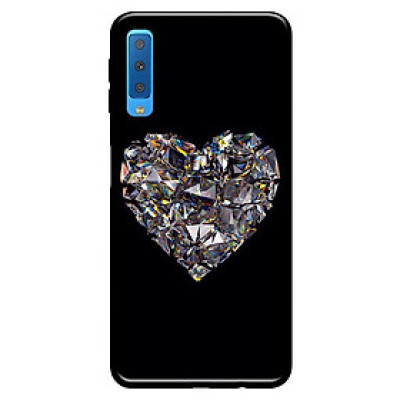 Ốp lưng cho Samsung Galaxy A50 nền kim cương đen 1 - Hàng chính hãng
