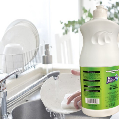 Nước rửa bát đậm đặc Mr.fresh Hương trà xanh 800ml