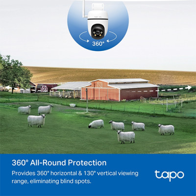 Camera ngoài trời 4G LTE TP-Link Tapo Pan/Tilt Outdoor Home Security Wifi C501GW - Hàng chính hãng