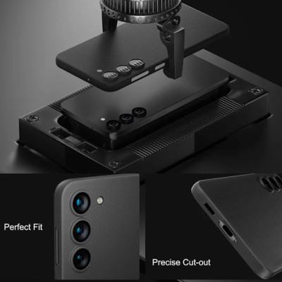 Ốp lưng nhám chống sốc siêu mỏng 0.3mm cho Samsung Galaxy S24 Plus hiệu Memumi có gờ bảo vệ camera - Hàng nhập khẩu
