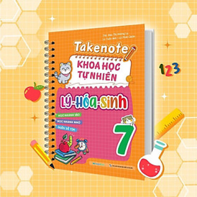 Sách - Takenote Khoa Học Tự Nhiên Lý - Hóa - Sinh Lớp 7 - Megabook