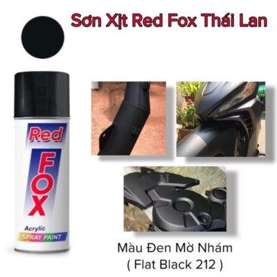 CHAI SƠN XỊT ỐNG XÃ XE MÁY ÔTÔ MẪU ĐEN NHÁM HÀNG CHUẨN CHẤT LƯỢNG 
