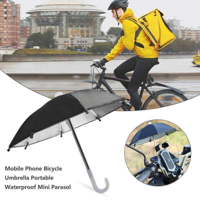 Phụ Kiện Dù Che Mưa Nắng Mini Chống Thấm Nước Lắp Giá Đỡ Điện Thoại Gắn Xe Máy, Xe Đạp