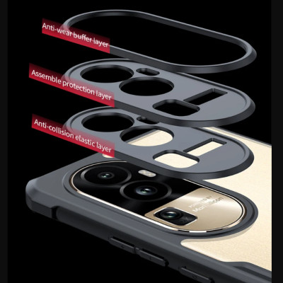 Ốp lưng chống sốc cho OPPO Reno 10, Reno 10 Pro hiệu Xundd Fitted Armor Case trang bị túi khí bảo vệ góc, gờ bảo vệ camera - hàng nhập khẩu