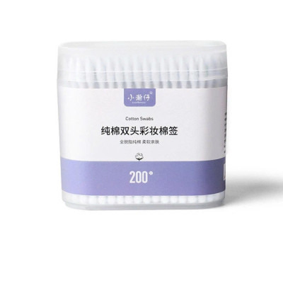 Combo 3 hộp Tăm bông ngoáy tai, trang điểm hai đầu hộp 200 que bông dùng một lần thiết kế đa chức năng tiện dụng, mềm dẻo Cosmetic Mỹ Phẩm Nữ