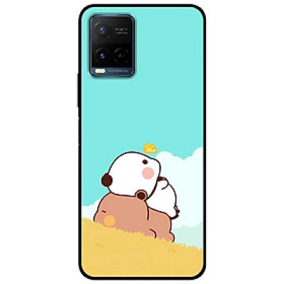 Ốp lưng dành cho Vivo Y21 - Vivo Y21s mẫu Đôi Gấu Ngắm Mây