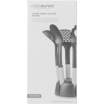 Bộ dụng cụ 6 món silicon SUNRISE (xẻng chiên, xào, vá múc canh, vá dài, phết)