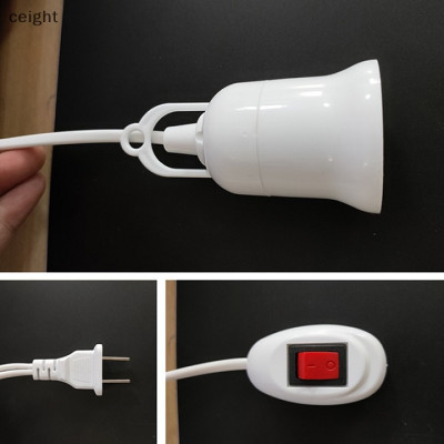 Đui đèn dây điện dành cho bóng led liền dây E27 có công tắc dài nhiều kích thước từ 3-10m màu trắng chống vỡ, chống thấm nước