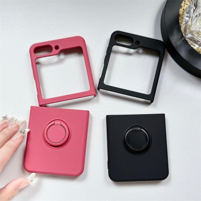 Ốp Lưng Silicon Cho Samsung Galaxy Z Flip 6 / Z Flip 5 Kèm Iring - BUM STORE GALAXY CASE