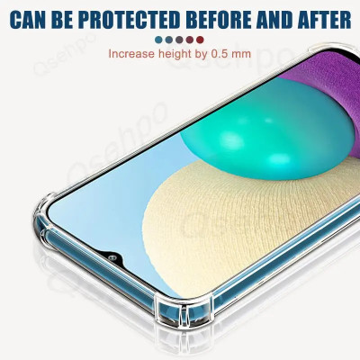 Ốp lưngdành cho Samsung Galaxy A02, A02s, A03, A03s, A03 Core, A04, A04E, dẻo trong chống sốc 4 góc cao cấp - Hàng chính hãng