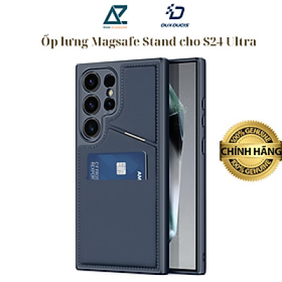 Ốp Lưng Da Sạc Từ Tính Dành Cho Samsung Galaxy S24 Ultra DUX DUCIS Rafi II Series_ Hàng chính hãng
