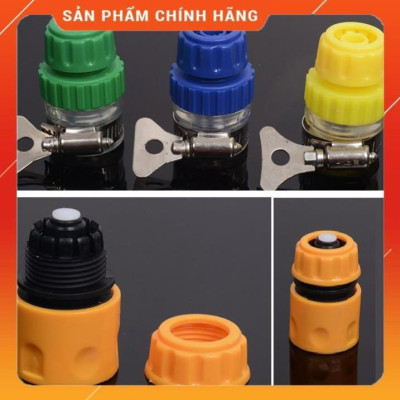 Bộ dây vòi xịt nước ️ ,tăng áp 3 lần,loại 3m,5m 206701-1 đầu đồng,cút nối nhựa vàng+ mở chai