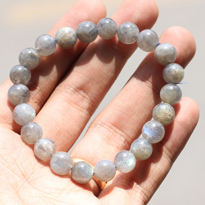 Vòng Đá Xà Cừ Xám Ánh Xanh 8mm Ngọc Quý Gemstones GA58