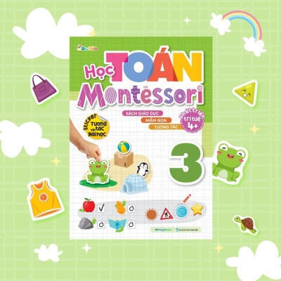Sách - Học Toán Montessori 3 - Phát Triển Trí Tuệ 4+ - Megabook