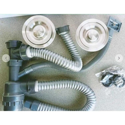 CHẬU RỬA CHÉN INOX 100%, 2 Hộc 90*50 BỘ XẢ