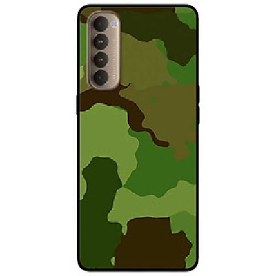 Ốp lưng dành cho Oppo Reno 4 Pro mẫu Camo Xanh Quân Đội