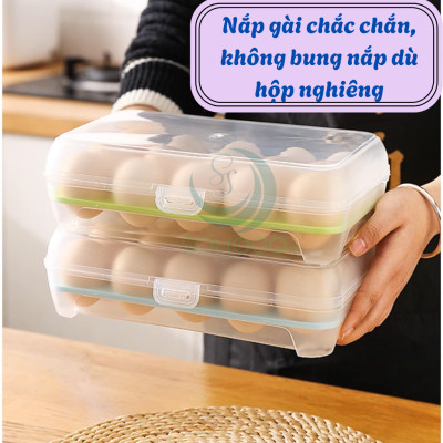 Hộp Đựng Trứng Có Nắp Đậy Tiện Lợi -Hộp Nhựa Bảo Quản Trứng 24cm x 14.5cm