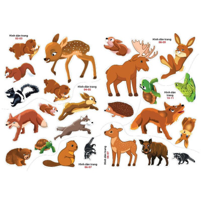 Sách - Sticker Dán Hình Thông Minh - Thám Hiểm Rừng Xanh - Việt Thư