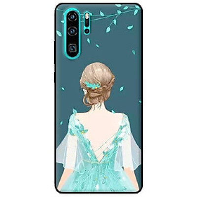 Ốp in cho Huawei P30 Pro Cô Gái Nền Xanh - Hàng chính hãng