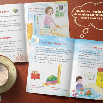 Sách - One Story A Day -  CUỐN 4 : 365 câu chuyện phát triển IQ, EQ cho bé - Bản song ngữ tặng kèm file nghe