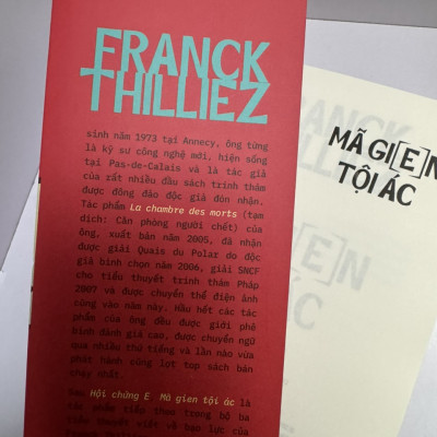 MÃ GIEN TỘI ÁC - Franck Thilliez - Nguyễn Thị Tươi dịch - Nhã Nam - Nhà xuất bản Văn Học
