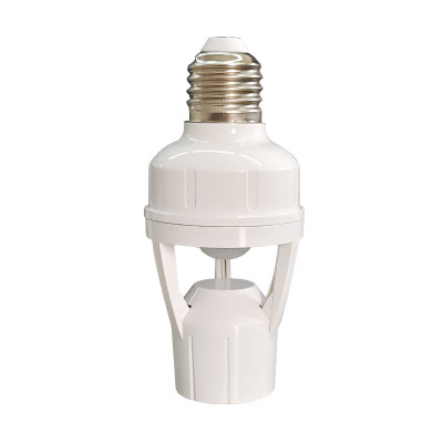 Đui Đèn Cảm Biến Chuyển Động Hồng Ngoại Nối Đui E27 Điều Chỉnh Ánh Sáng Và Thời Gian
