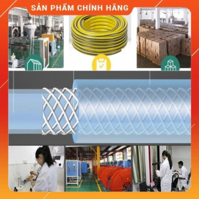 Bộ dây vòi xịt nước ️ , tăng áp 3 lần, loại 3m, 5m 206236 K đầu đồng,cút,nối vàng+ mở chai