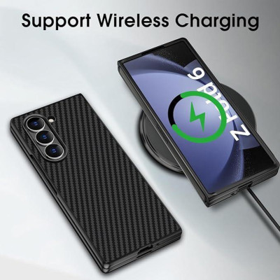 Ốp Lưng Cho Samsung Galaxy Z Fold 6 Sợi Carbon Chống Sốc hiệu X-Level Nanofiber Siêu Mỏng Chống Bám Vân Tay Bảo Vệ Camera - Hàng chính hãng