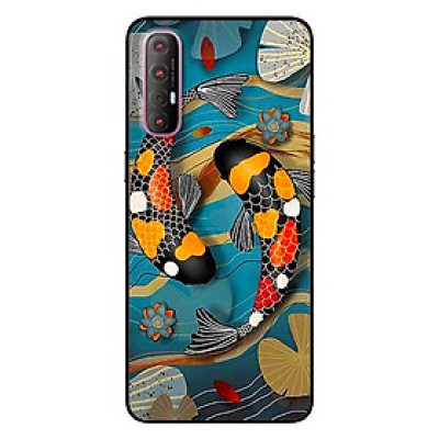 Ốp lưng dành cho Oppo Reno 3 Pro mẫu Cá Koi Đen