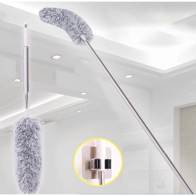 Chổi quét bụi trần nhà kéo dài 2M8 , lông chổi mềm mịn giúp hút ,cuốn giữ bụi bẩn, đầu chổi có thể gập 90 độ hoặc vặn xoắn ,cán chổi bằng inox có thể kéo rút giúp việc lau gần , lau xa như  thật đơn giản và tiện lợi , làm sạch mọi vết bẩn cứng đầu  